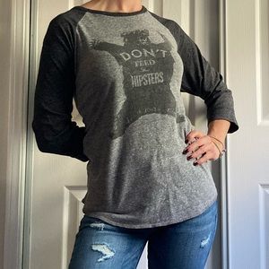 Lucky Brand T-Shirt “Don’t Feed the Hipsters”